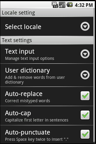 Illustration for article titled Screenshot Tour: Taking Android's "Cupcake" 1.5 Update For An Early Spin